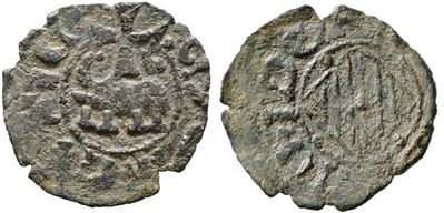 Catania. Regno di Sicilia. Federico IV D'aragona (1355-1377). Denaro. Mir 1; Spahr 266-273; Cu; 0...