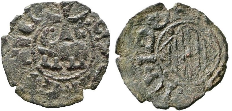 Catania. Regno di Sicilia. Federico IV D'aragona (1355-1377). Denaro. Mir 1; Spahr 266-273; Cu; 0...