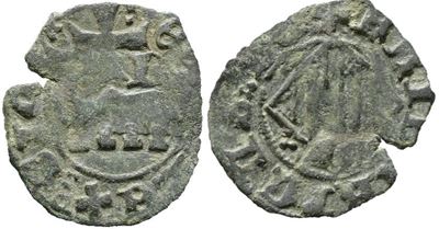 Catania. Regno di Sicilia. Federico IV D'aragona (1355-1377). Denaro. Mir 1; Spahr 266-273; Cu; 0...