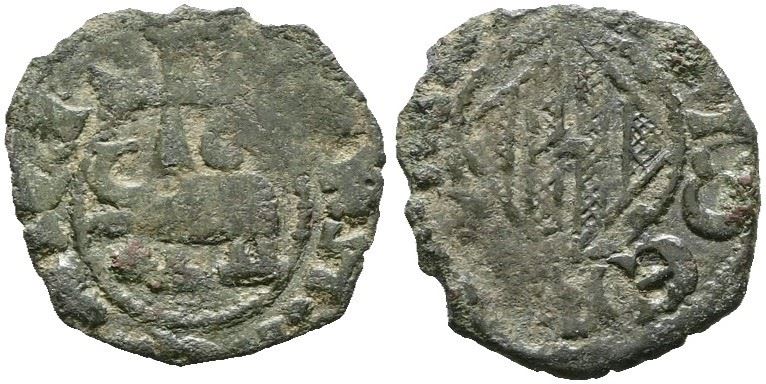 Catania. Regno di Sicilia. Federico IV D'aragona (1355-1377). Denaro. Mir 1; Spahr 266-273; Cu; 0...
