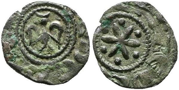 MESSINA. REGNO DI SICILIA. Federico II (1197-1250). Denaro (1214). Mir 86; Mi; 0,49; RR