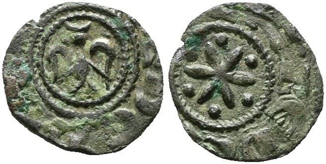 Messina. Regno di Sicilia. Federico II (1197-1250). Denaro (1214). Mir 86; Mi; 0,49; Rr