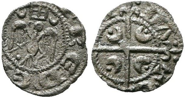 Messina. Regno di Sicilia. Federico II (1197-1250). Mezzo Denaro Emesso tra il 1209 e il 1213 in ...