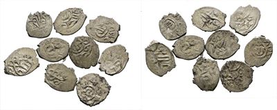 Mondo Islamico, Lotto di 9 Orde d'oro, XV secolo