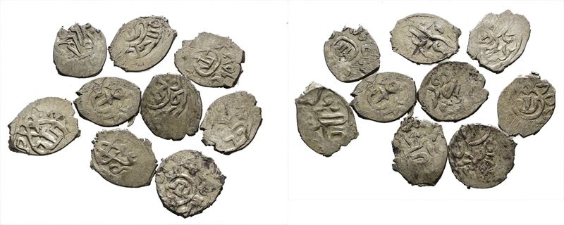 Mondo Islamico. Lotto di 9 Orde D'oro, XV Sec. Cu; Pesi e Conservazioni Varie