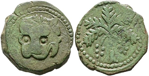 MESSINA. REGNO DI SICILIA. Guglielmo II (1166-1189). Trifollaro (1180-1185). Mir 36, Spahr 117; Cu; 10,96; Bellissima patina verde.