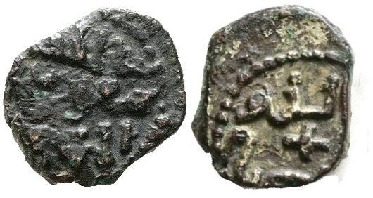 PALERMO. REGNO DI SICILIA. Tancredi (1190-1194). Kharruba. Mir 452; Ag; 0,75gr; RR