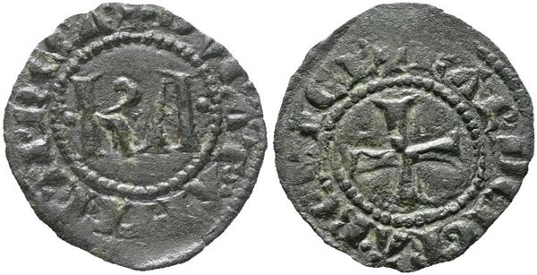 MESSINA. REGNO DI SICILIA. Carlo I d'Angiò (1266-1282). Denaro KA. Mir 160; Mi; 0,69gr; 17,5mm