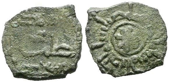 Regno di Sicilia, Guglielmo I (1154-1166), Kharruba, Mir 436, Tarascio 98; Argento, 0,63 gr, RR
