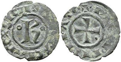 Brindisi. Carlo i D'angiò (1266-1278). Denaro K. Mir 341; Mi; 0,77gr; Rrr