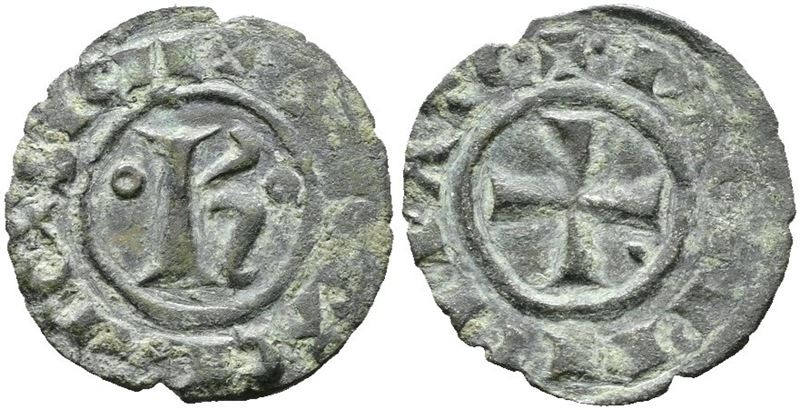 Brindisi. Carlo i D'angiò (1266-1278). Denaro K. Mir 341; Mi; 0,77gr; Rrr