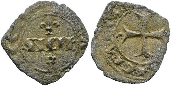 MESSINA. REGNO DI SICILIA. Carlo I d'Angiò (1266-1282). Denaro SICIL. Spahr 24; Mi; 0,54gr; RR