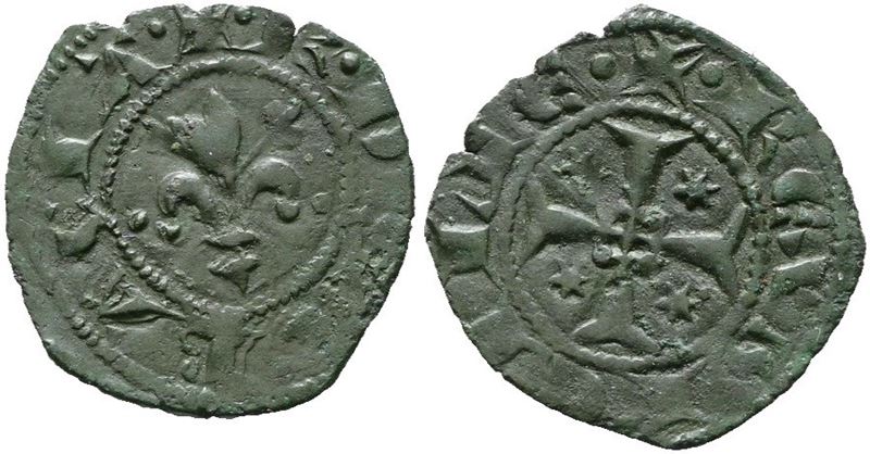 Messina. Regno di Sicilia. Carlo i D'angiò (1266-1282). Denaro Coniato nel 1267 Quando Carlo Otte...