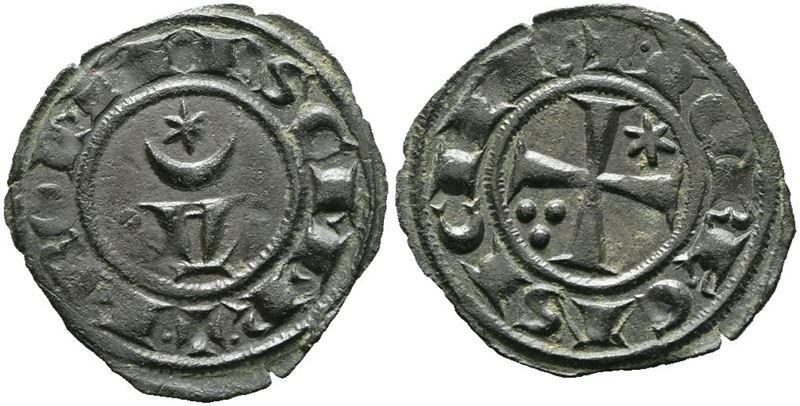 Brindisi. Federico II (1197-1250). Denaro (1242). Mir 284; Mi; 0,86gr; Raro