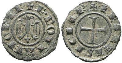 Messina. Regno di Sicilia. Federico II (1197-1250). Denaro (1244). Mir 98; Mi; 0,92gr