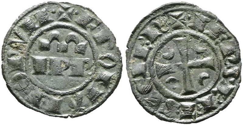 Messina. Regno di Sicilia. Federico II (1197-1250). Denaro (1245). Mir 100; Mi; 0,70gr