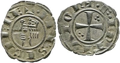 Messina. Regno di Sicilia. Federico II (1197-1250). Denaro (1225). Mir 93; Mi; 0,71gr; Bellissimo...