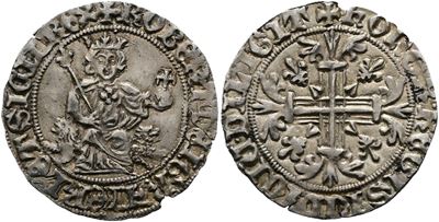 Napoli. Regno di Napoli. Roberto D'angiò (1309-1343). Gigliato. P.r.2; Ag; 3,95gr
