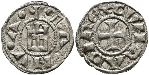 GENOVA. Denaro (1139-1339). Mir 16, CNI 1/69; Mi; 0,78gr