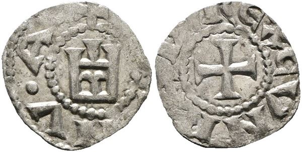 GENOVA. Denaro (1139-1339). Mir 16, CNI 1/69; Mi; 0,61gr
