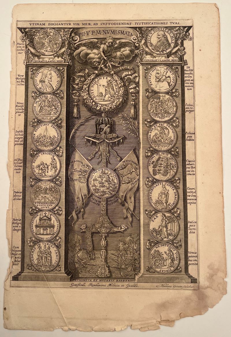 Matthias Greuter - Pii . V . P . . Numismata