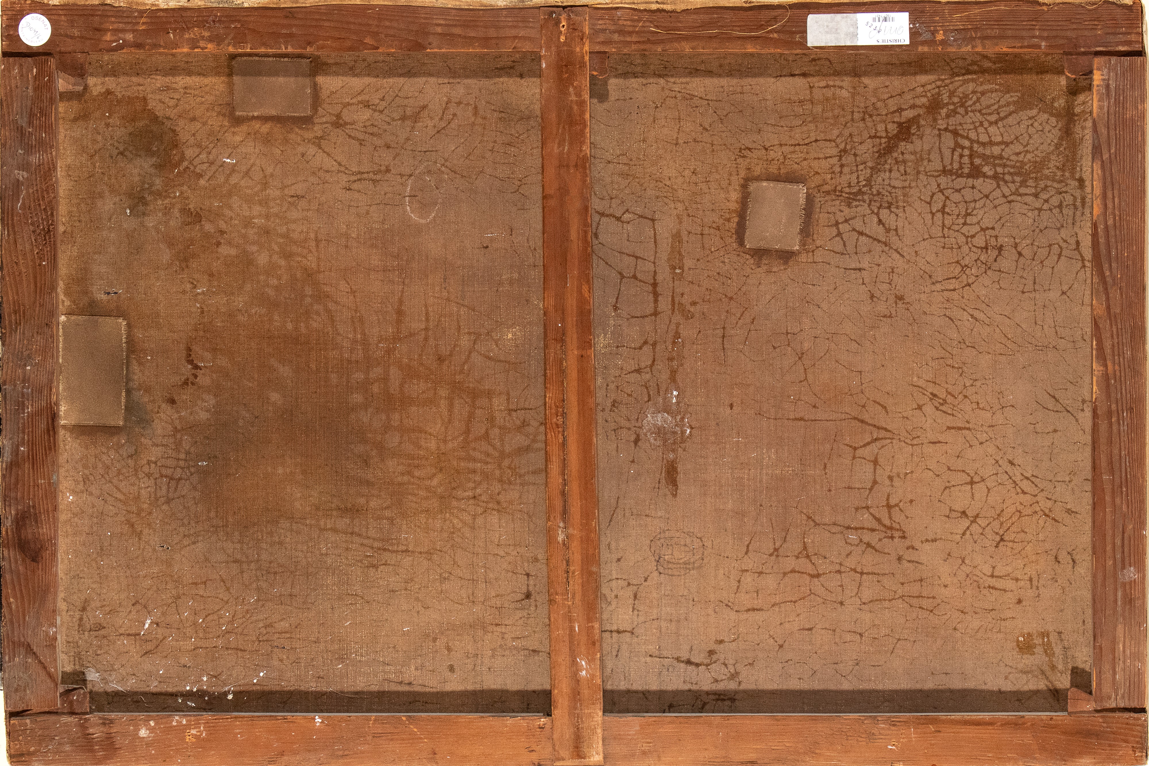 Veduta costiera con torre di guardia, veliero, pescatori e pastori con armenti