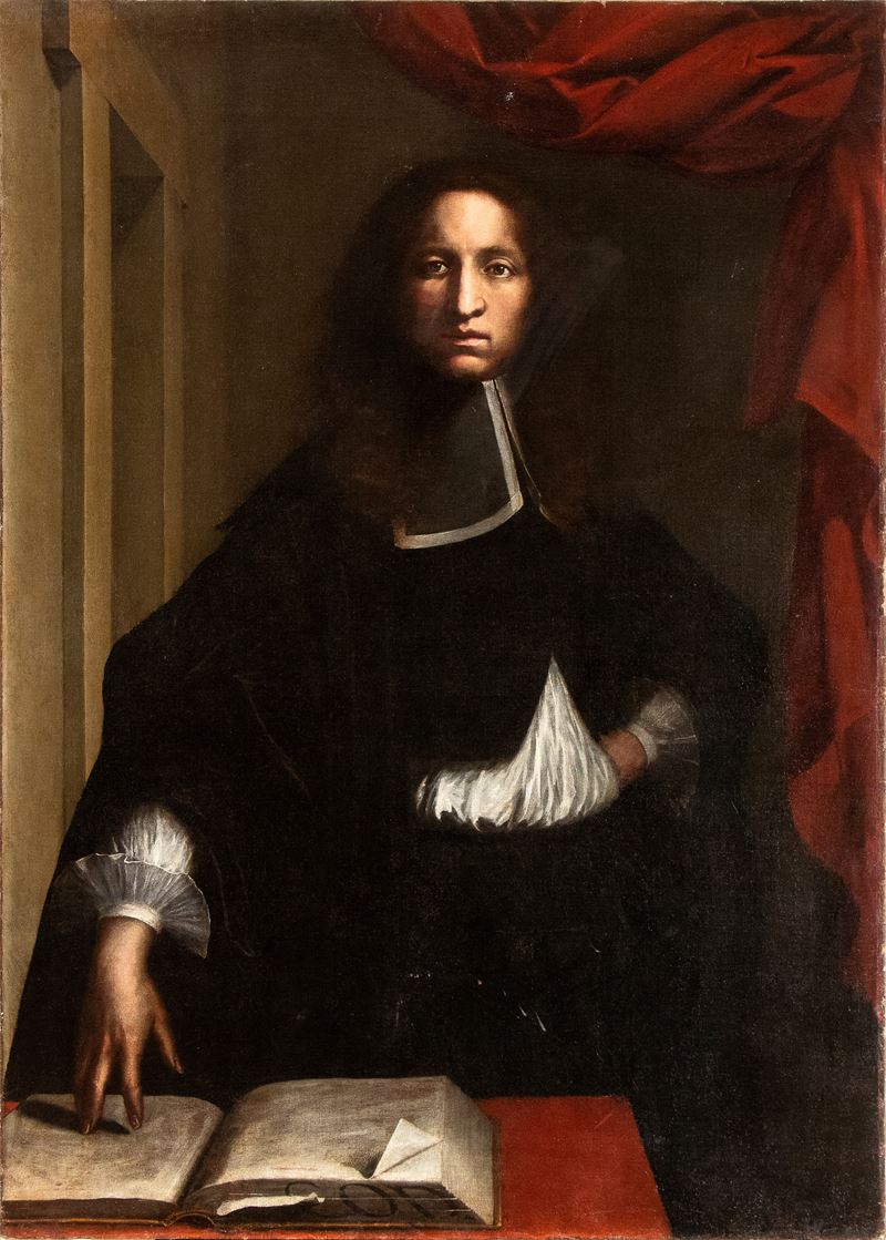 Ritratto di uomo di legge con libro