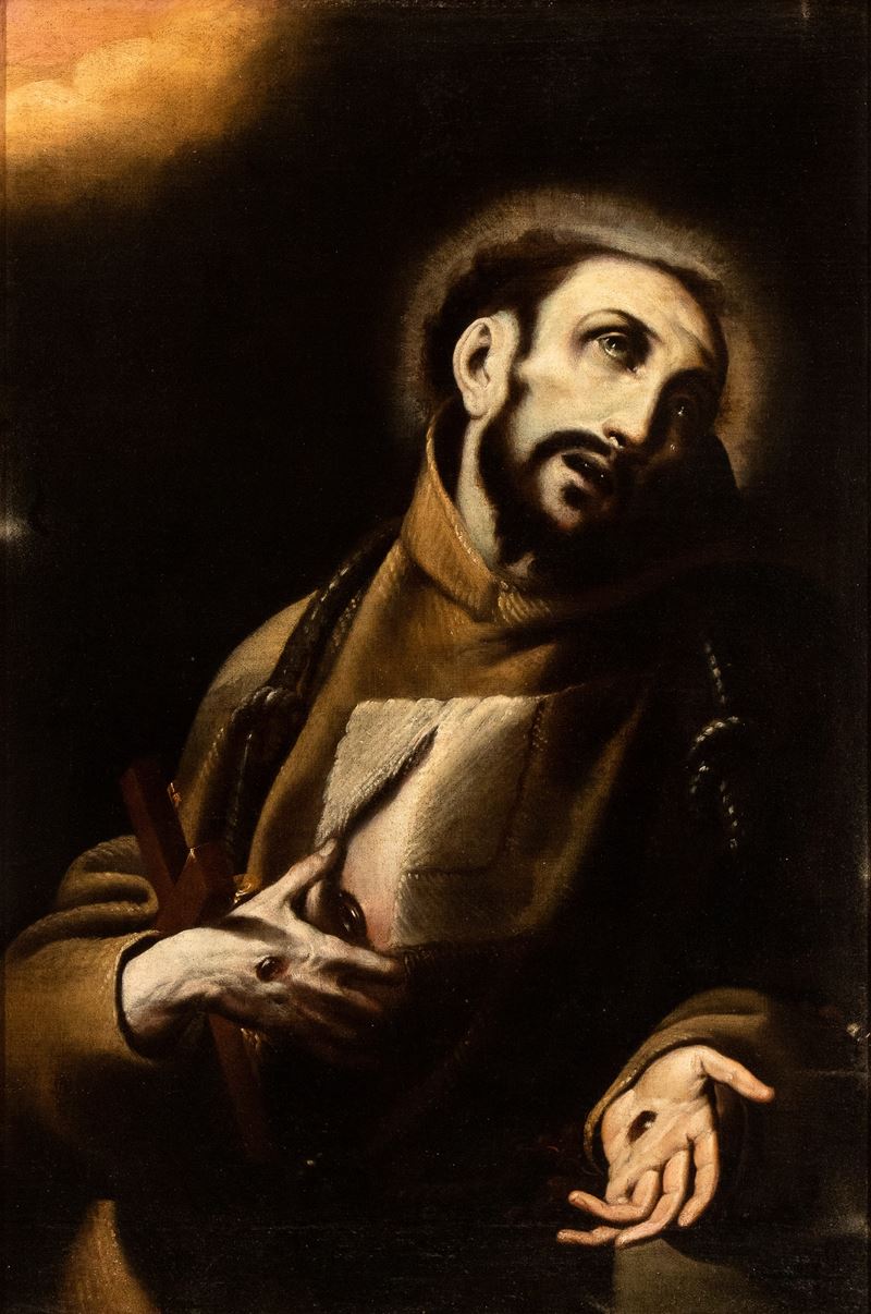 San Francesco mostra le stigmate