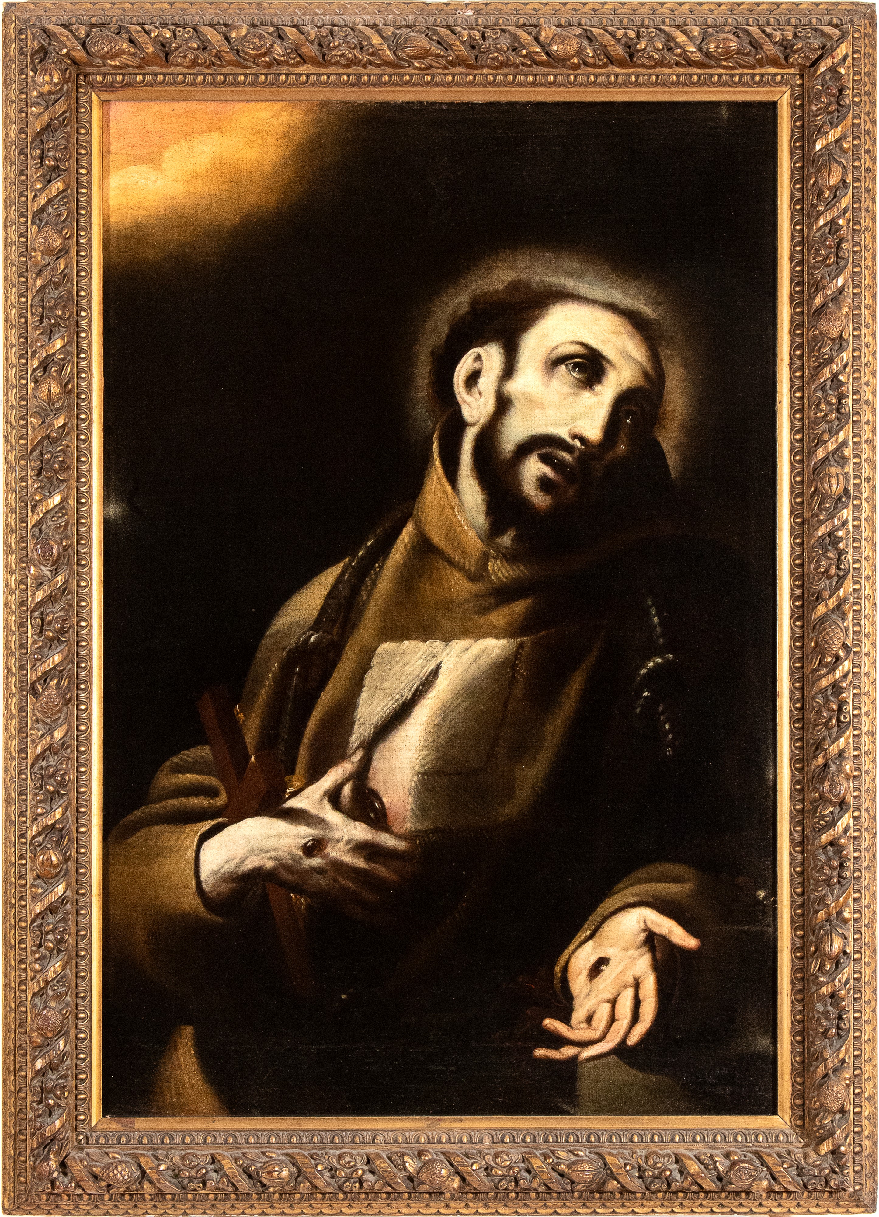 San Francesco mostra le stigmate