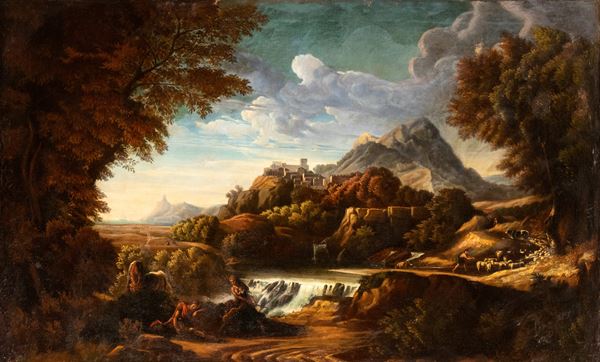 Gaspard Dughet - Landscape with Rinaldo and Armida