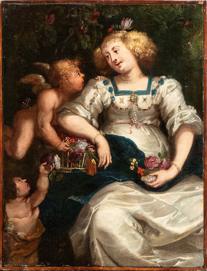 Ritratto di gentildonna come Flora