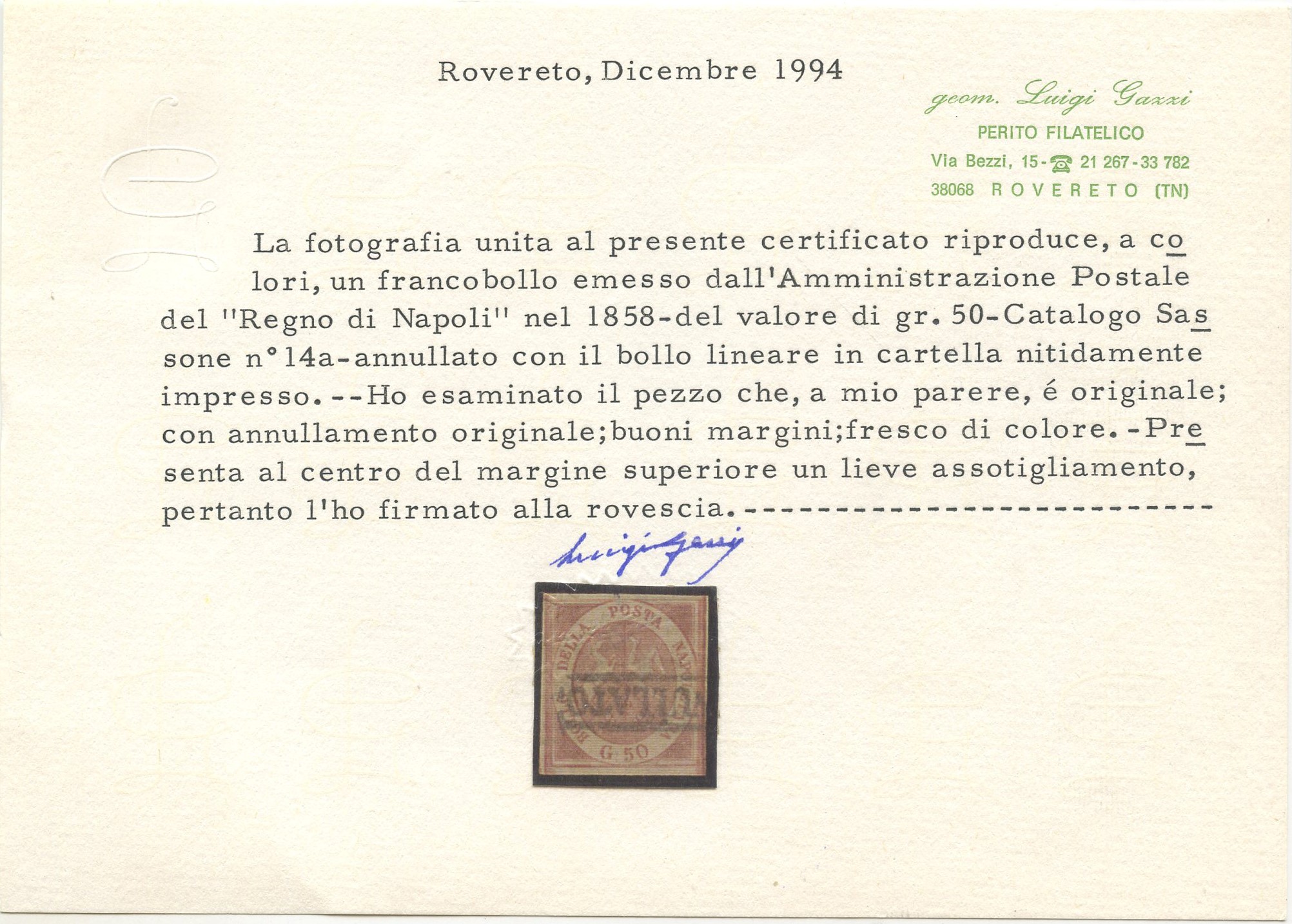 Napoli - la Seire N. 1/14 Usata