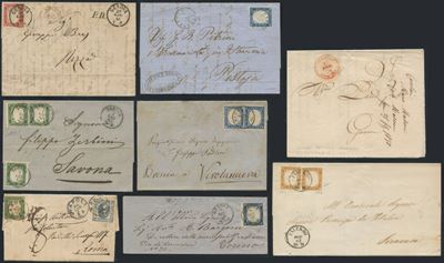 Sardegna, Insieme di Storia Postale - IV Emissione
