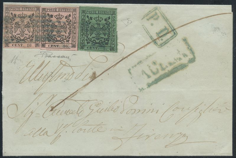 Modena - Storia Postale, Rara Combinazione.