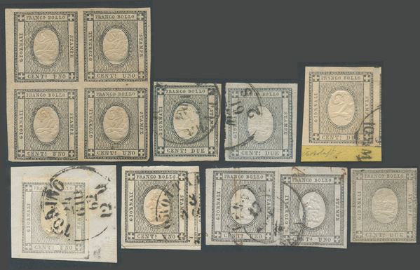 Sardegna - Francobolli per Stampati, interessante insieme.