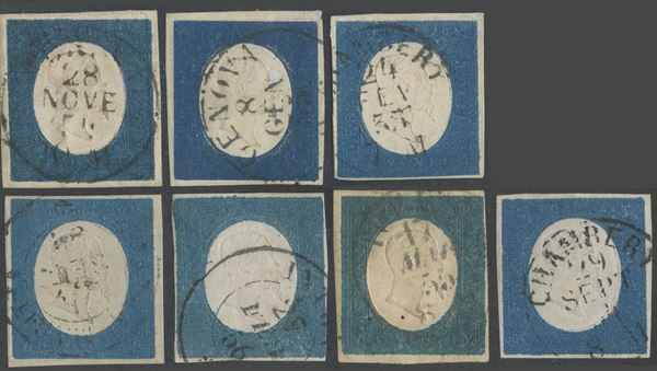 Sardegna - III emissione, 20 cent. studio dei colori.