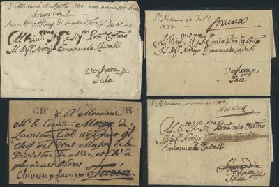 Prefilateliche - Insieme di 16 Lettere dalla Repubblica di Genova al 1851