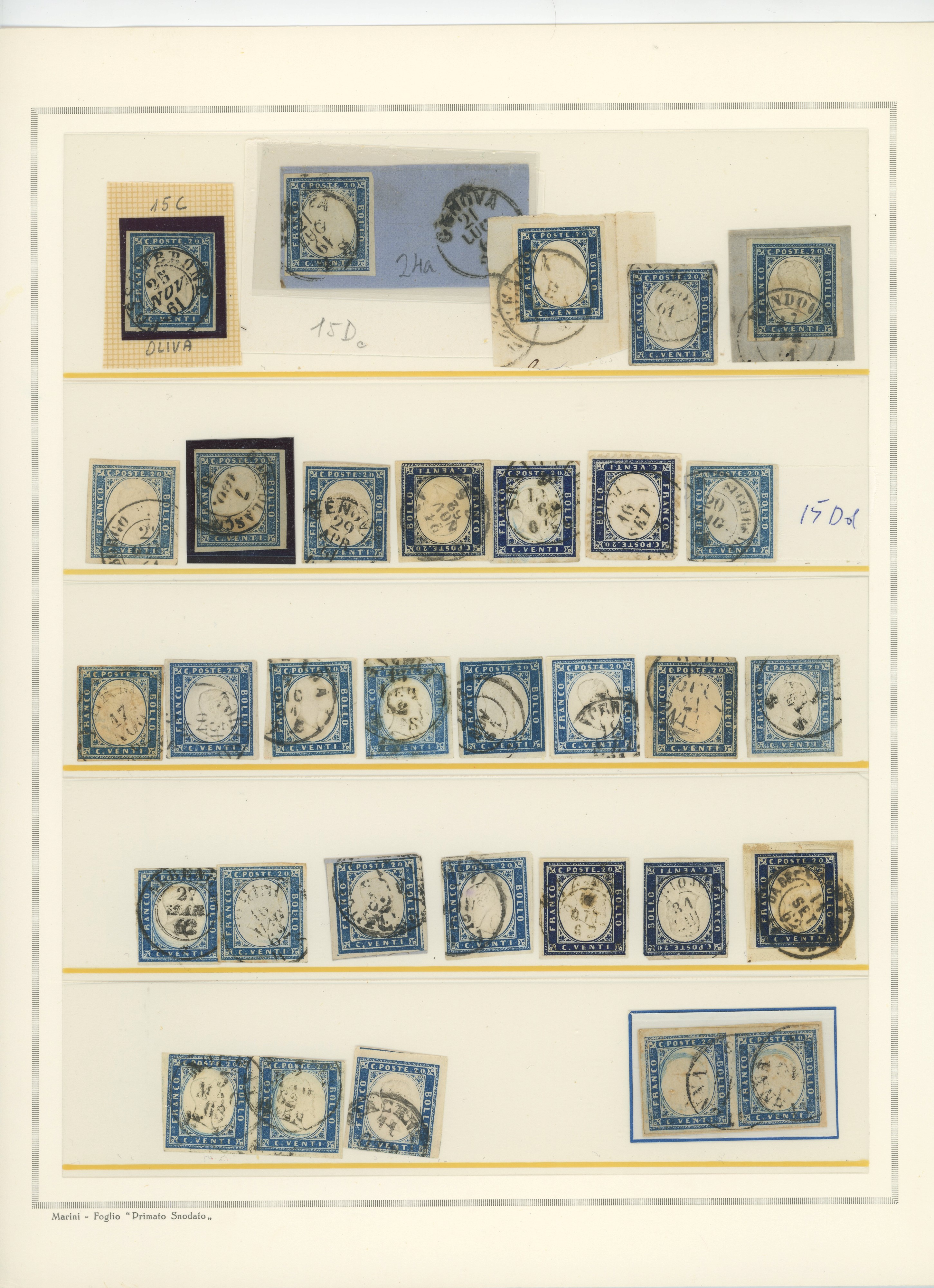 Sardegna, IV emissione - Accumulazione di circa 400 pezzi