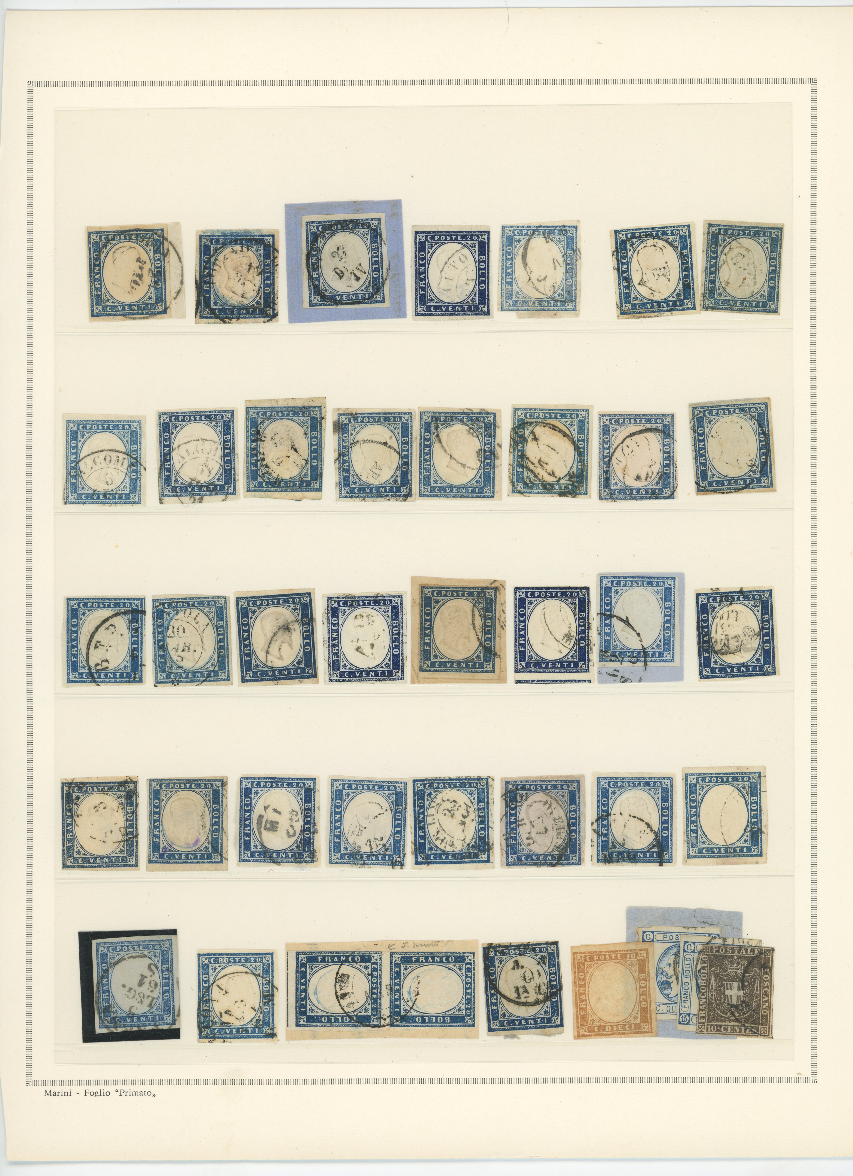Sardegna, IV emissione - Accumulazione di circa 400 pezzi