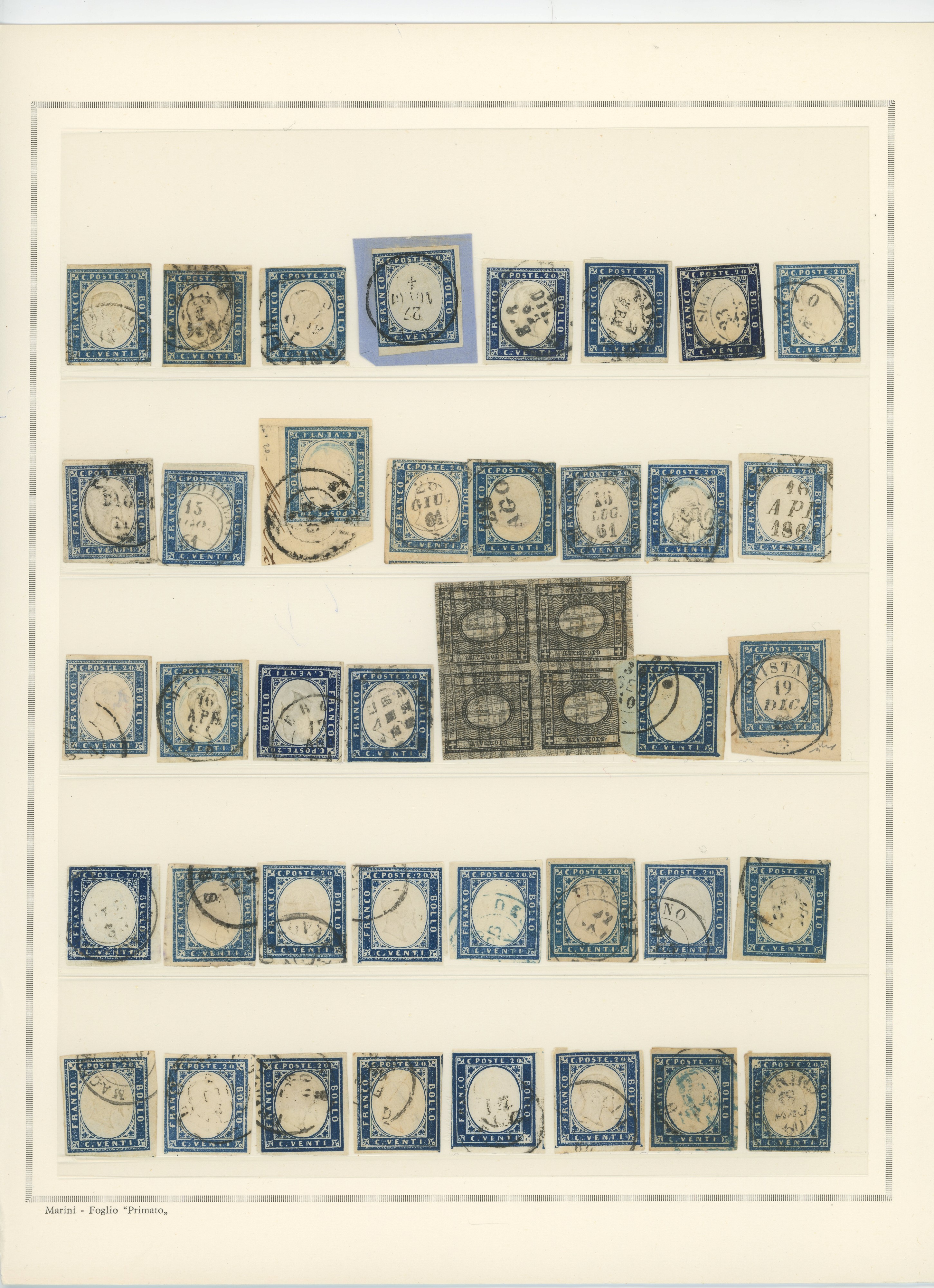 Sardegna, IV emissione - Accumulazione di circa 400 pezzi