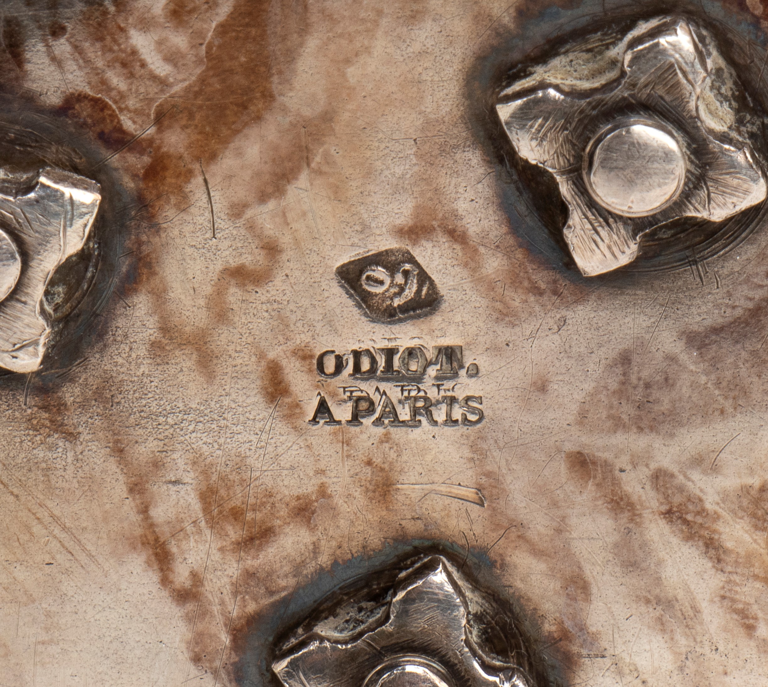 Odiot À Paris - Coppia di saliere francesi in argento, Parigi seconda metà del XIX secolo