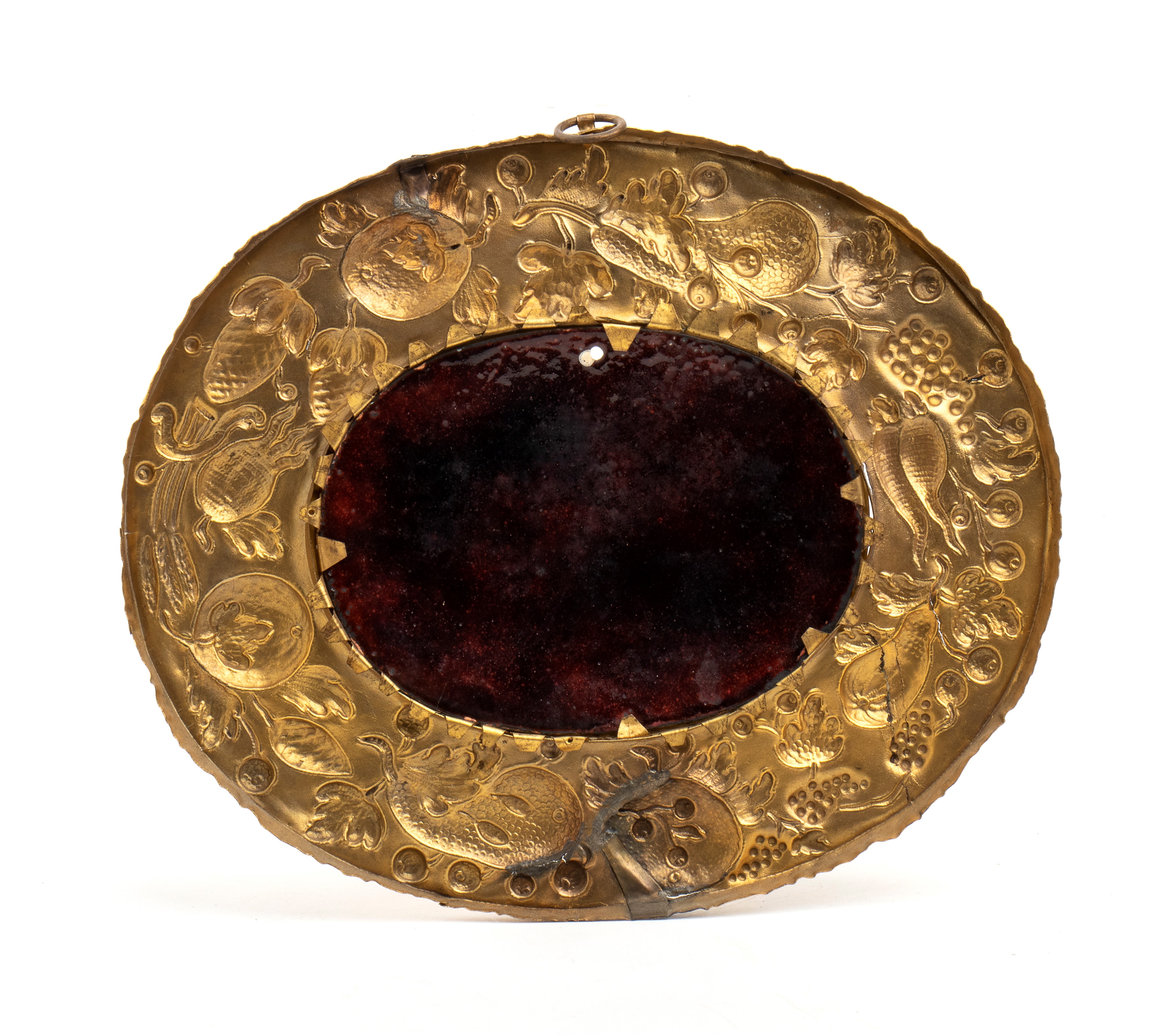 Perseo e Andromeda: placca in smalti policromi