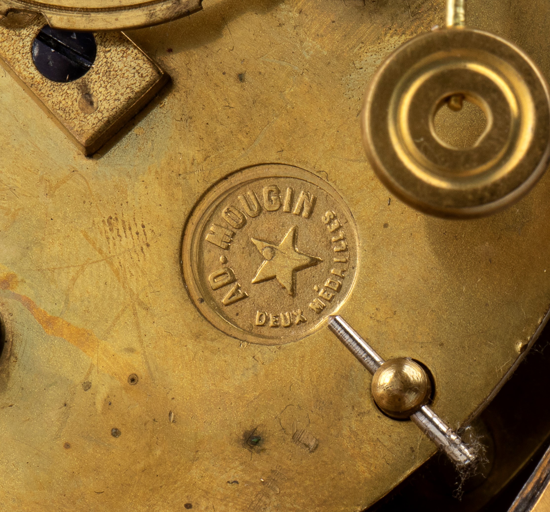 a.D. Mougin - Orologio da tavolo esagonale francese a suoneria