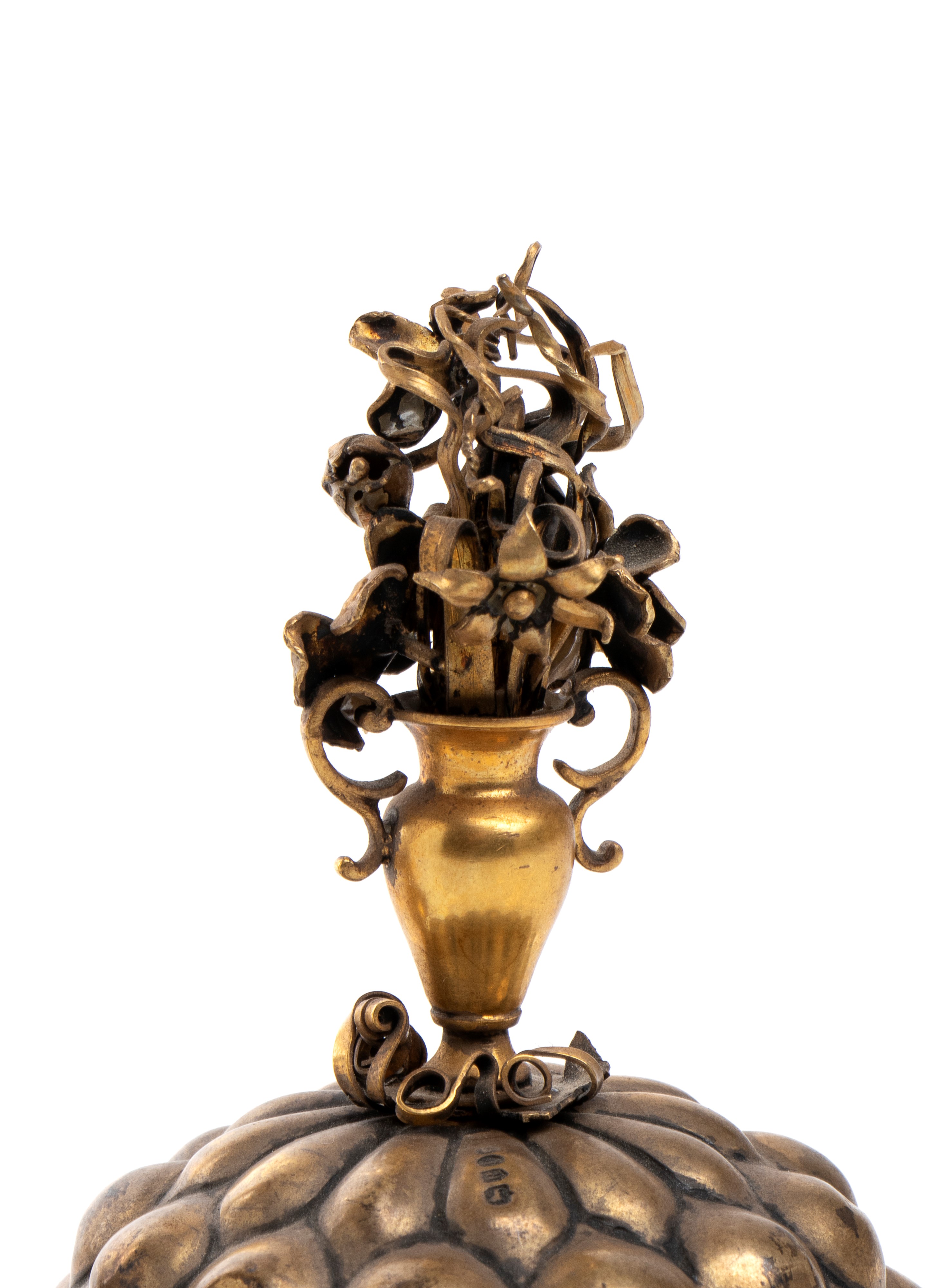 Coppa tedesca ad ananas, argento dorato, stile primo Seicento (XVII secolo)