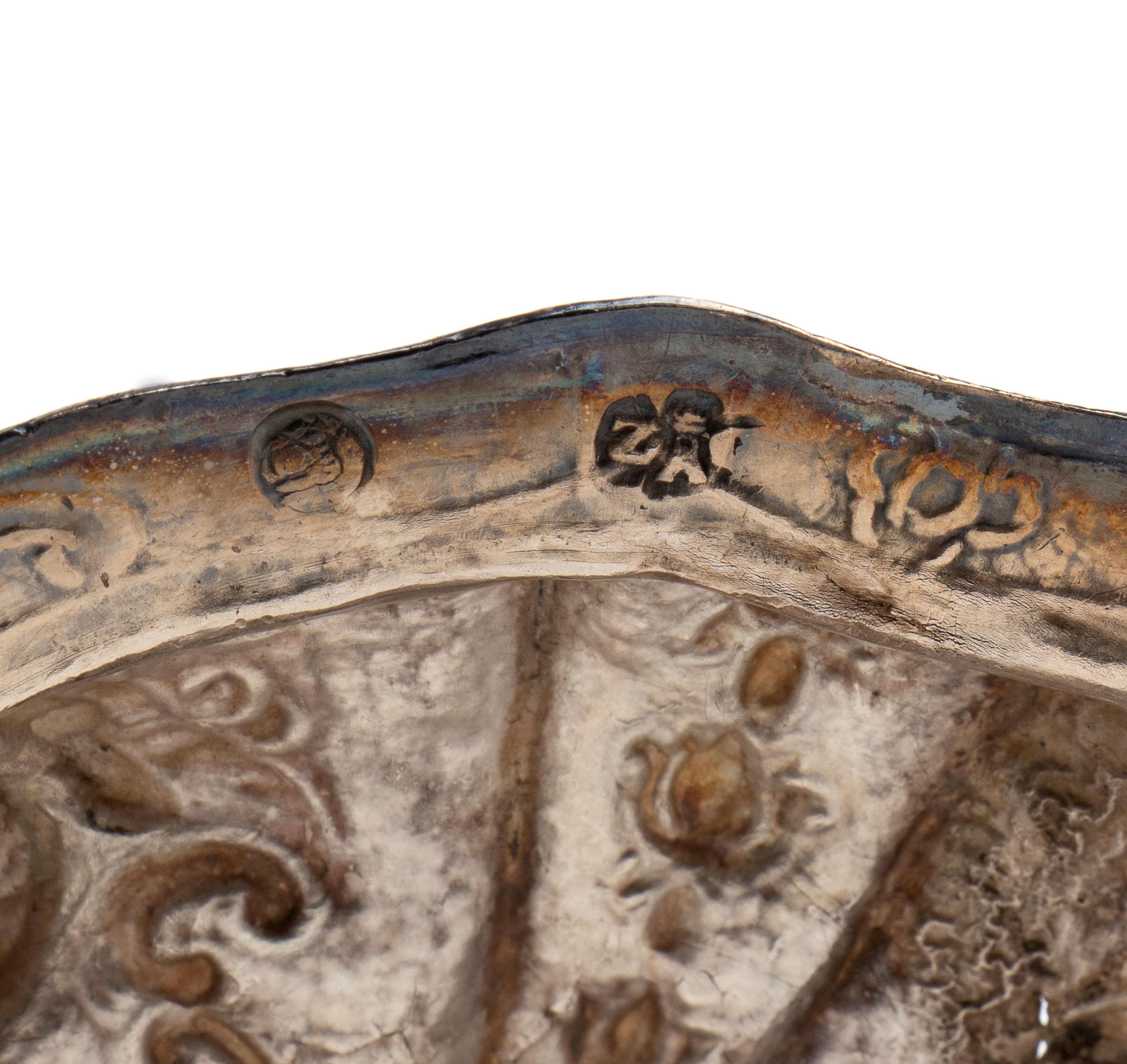 Conchiglia Haliotis su base in argento