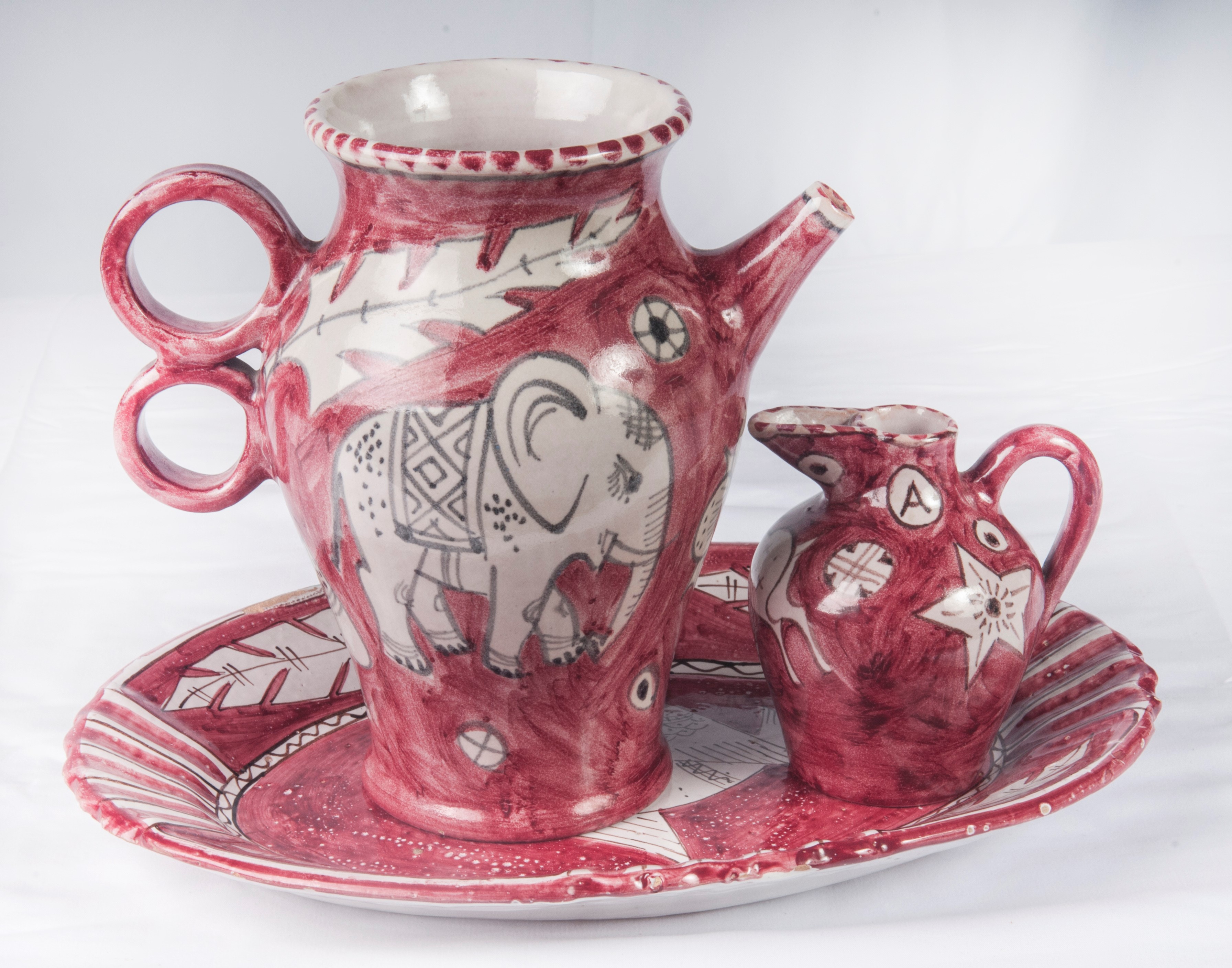 Lotto di Tre Ceramiche Composto Da: