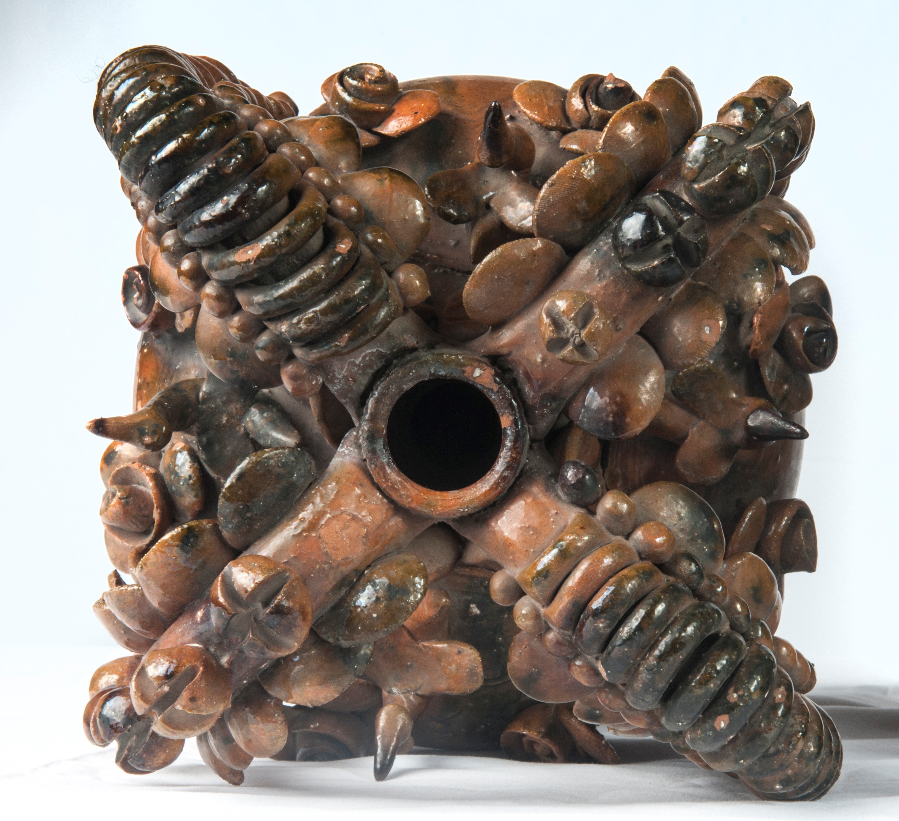 Coppia di Anfore in Terracotta Smaltata