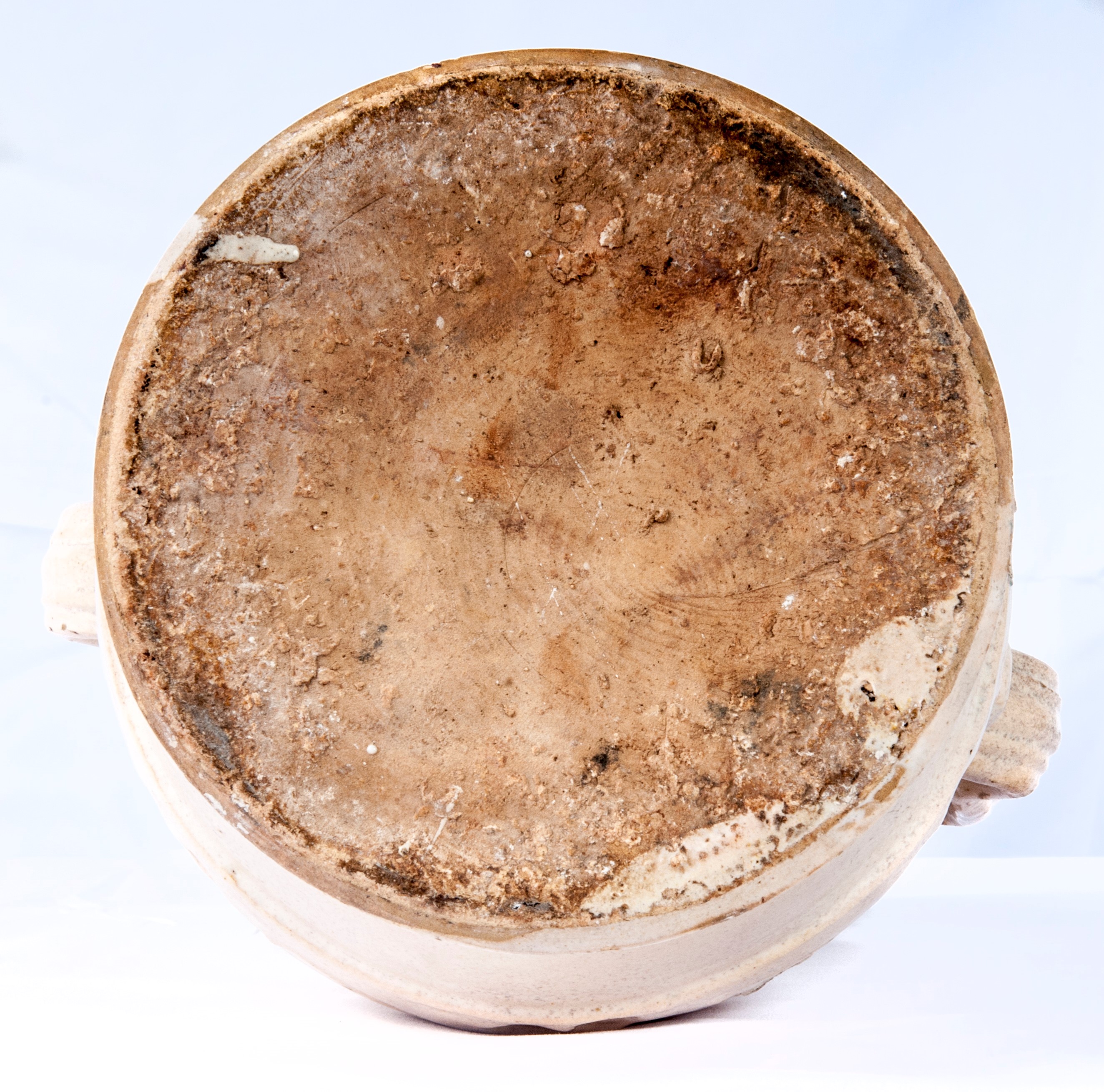 Vaso in Terracotta Smaltata Bianca