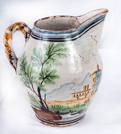 Brocca in Ceramica Policroma