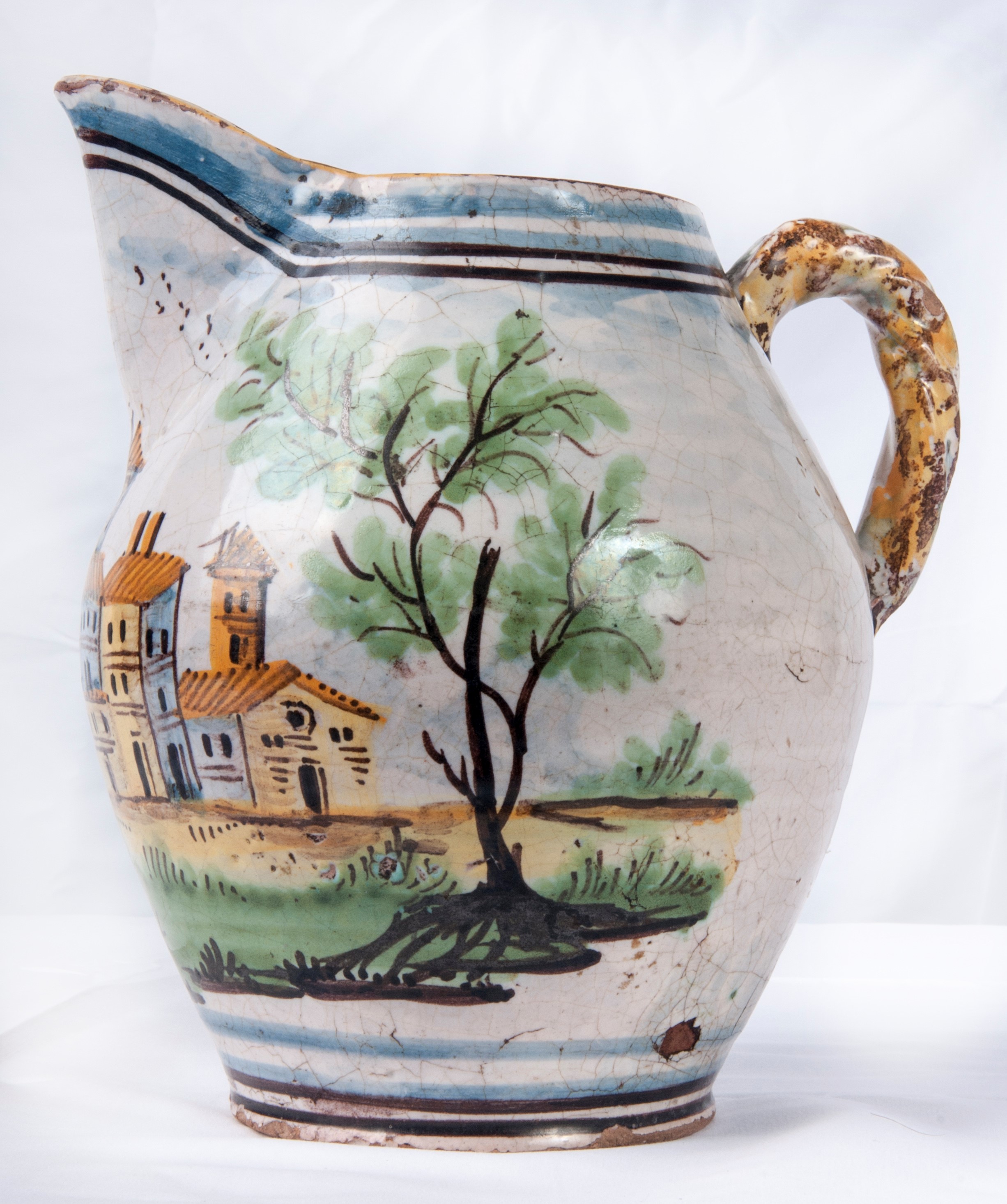 Brocca in Ceramica Policroma